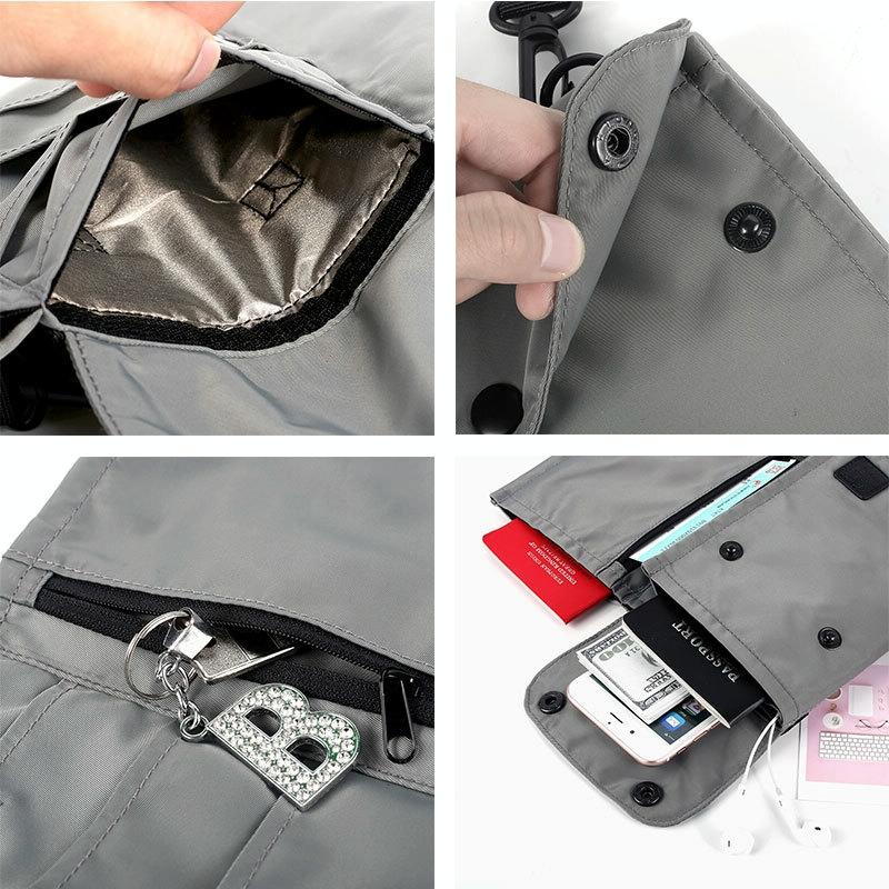Waterproof Neck Bag for Passport and Phone - Rfid Protected - Orange 5