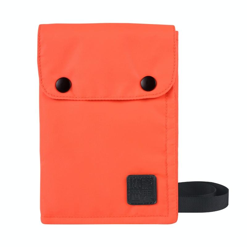 Waterproof Neck Bag for Passport and Phone - Rfid Protected - Orange 11
