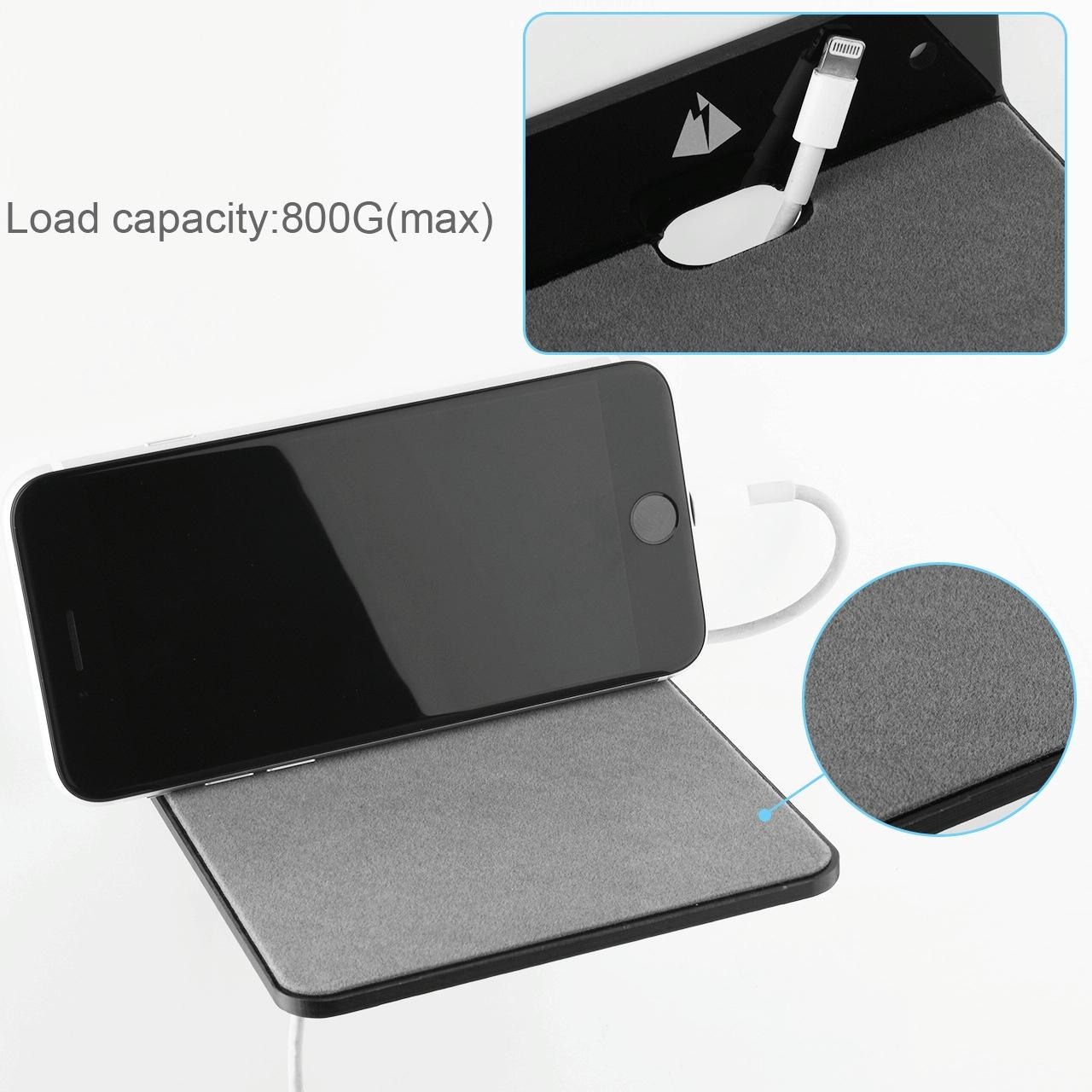 Wall-mounted Bluetooth Speaker Bracket with Phone Charging - Transparent 4
