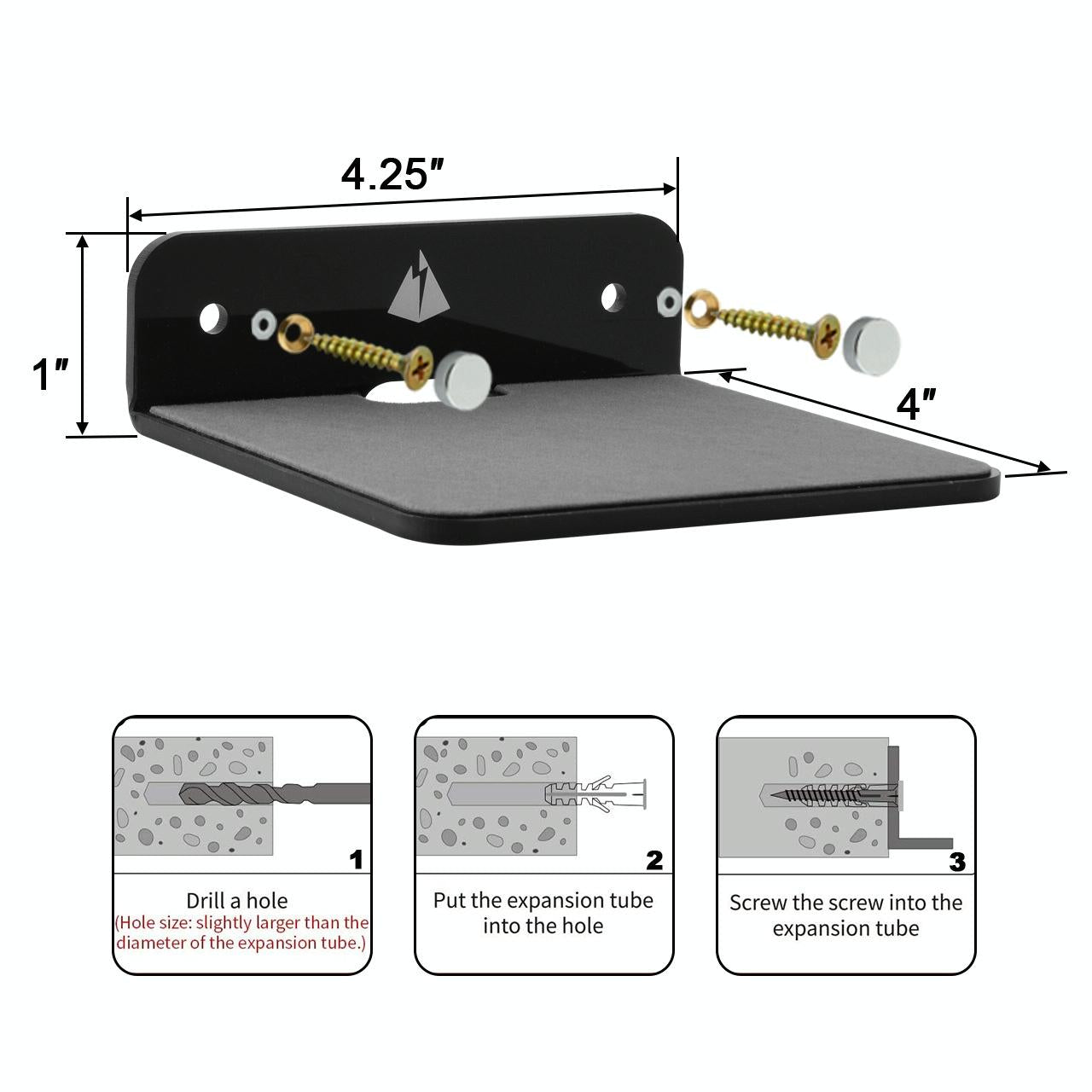 Wall-mounted Bluetooth Speaker Bracket with Phone Charging - Transparent 6