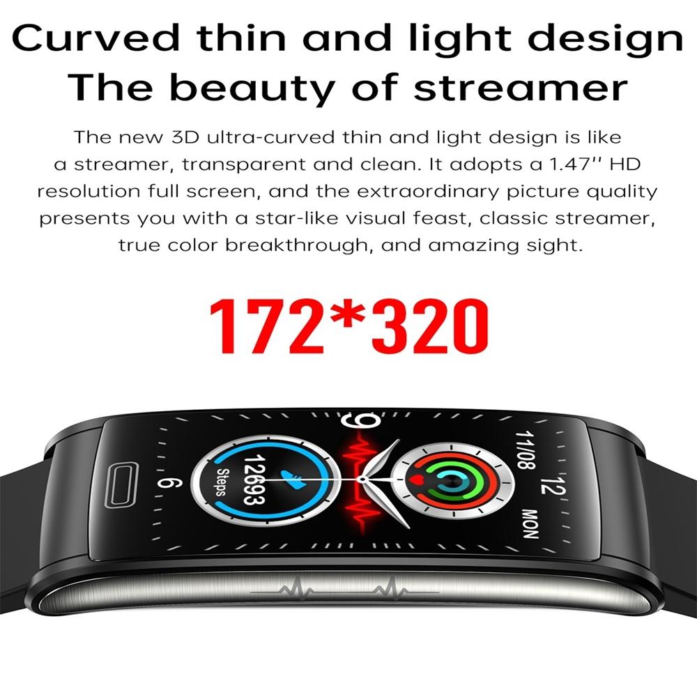 Smart Watch With Heart Rate And Blood Pressure Monitoring - Colour Screen - Red 6