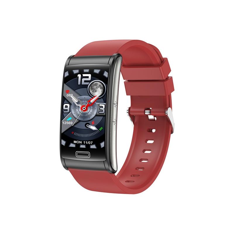 Smart Watch With Heart Rate And Blood Pressure Monitoring - Colour Screen - Red 13