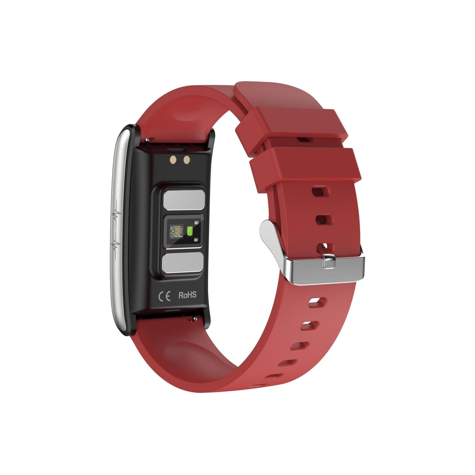 Smart Watch With Heart Rate And Blood Pressure Monitoring - Colour Screen - Red 15