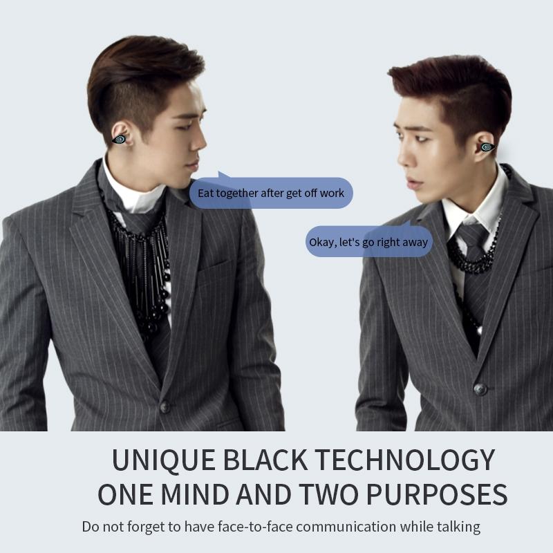 Ultra-light Wireless Bluetooth Earphones - Yx08 Stereo V5.0 - Grey 6