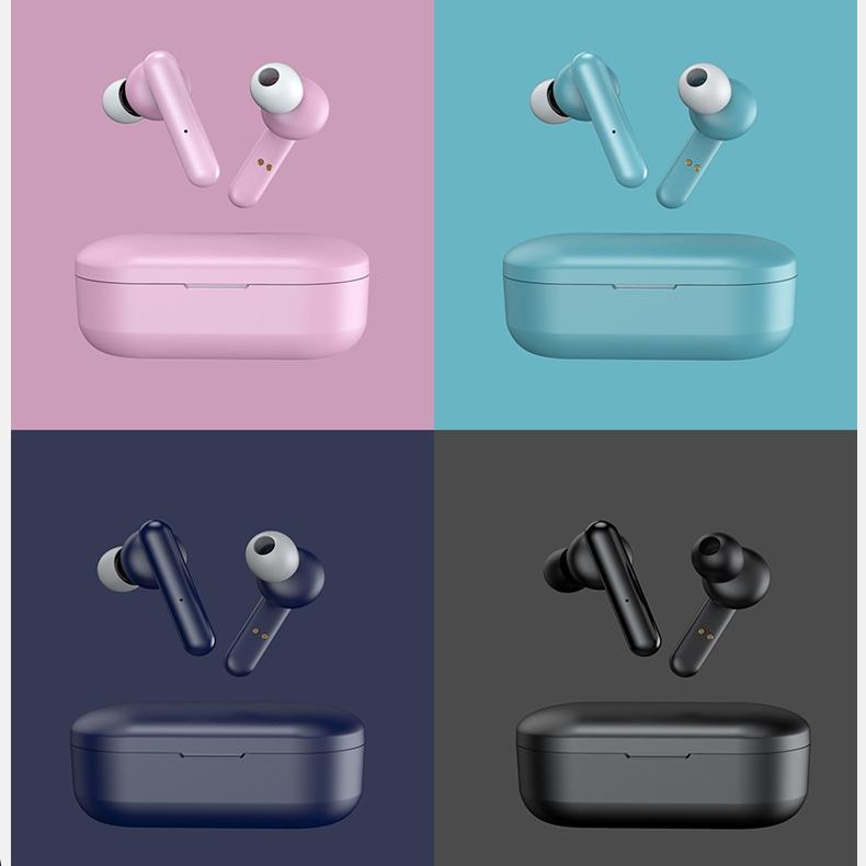 Mini Touch Control Tws Wireless Earphones with Mic & Charger Box - Green 7