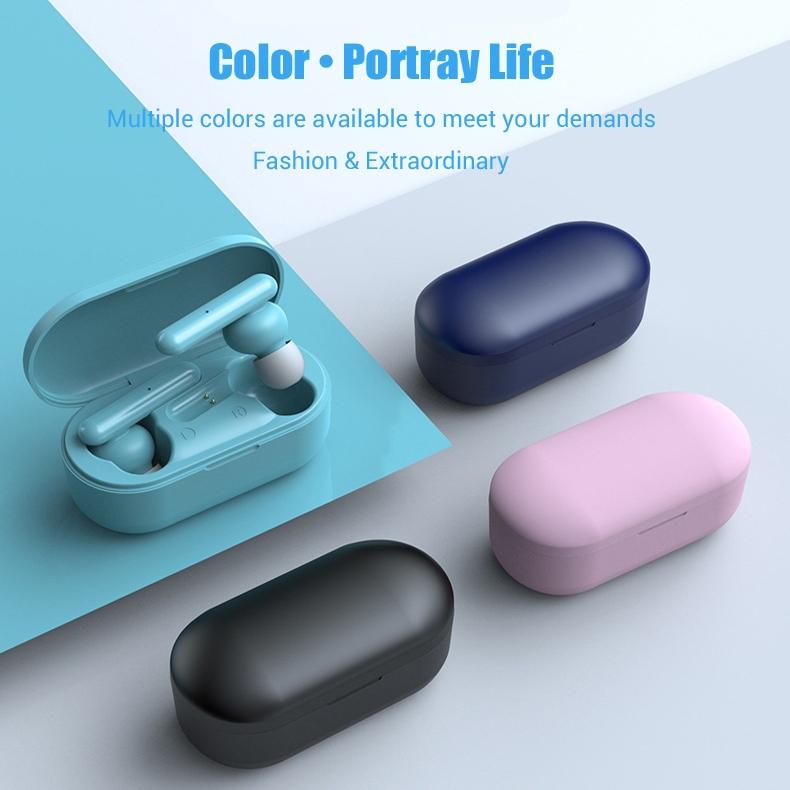 Mini Touch Control Tws Wireless Earphones with Mic & Charger Box - Green 8