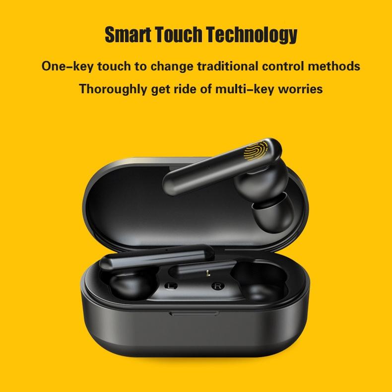 Mini Touch Control Tws Wireless Earphones with Mic & Charger Box - Green 9