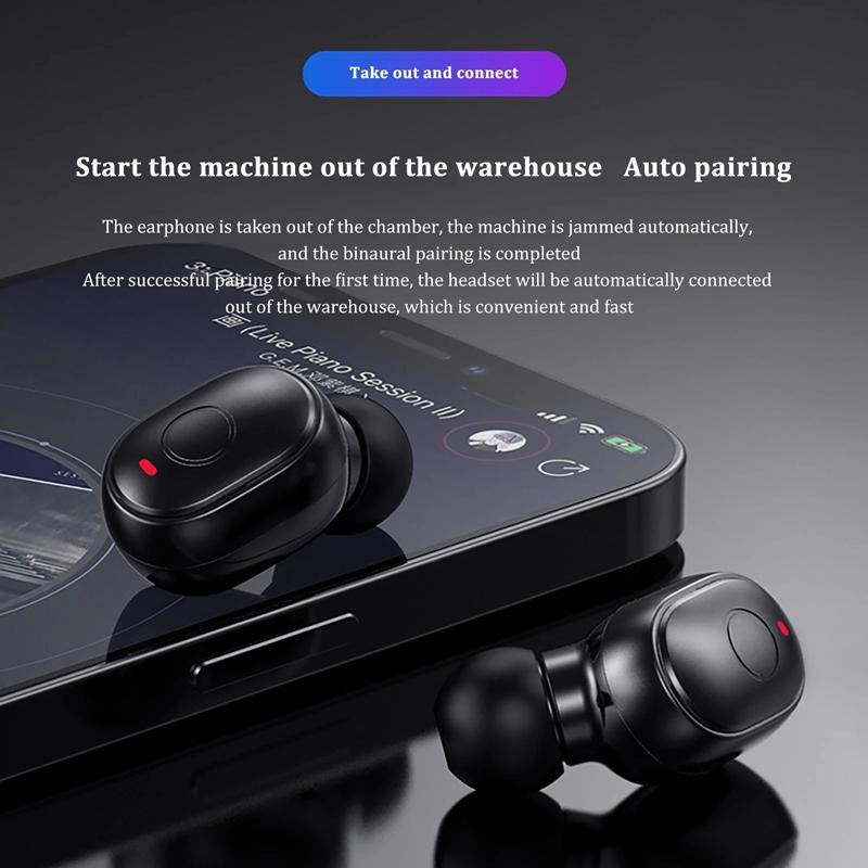 Waterproof Mini Touch-control Bluetooth Earphones with Noise Cancelling - White 8