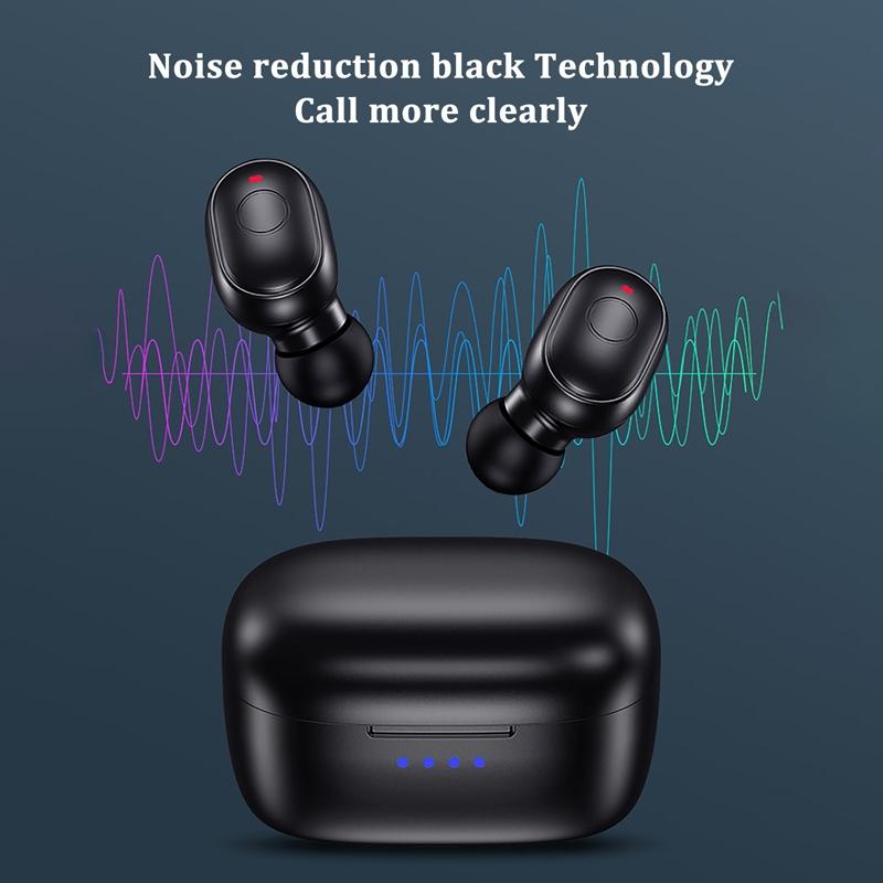 Waterproof Mini Touch-control Bluetooth Earphones with Noise Cancelling - White 9
