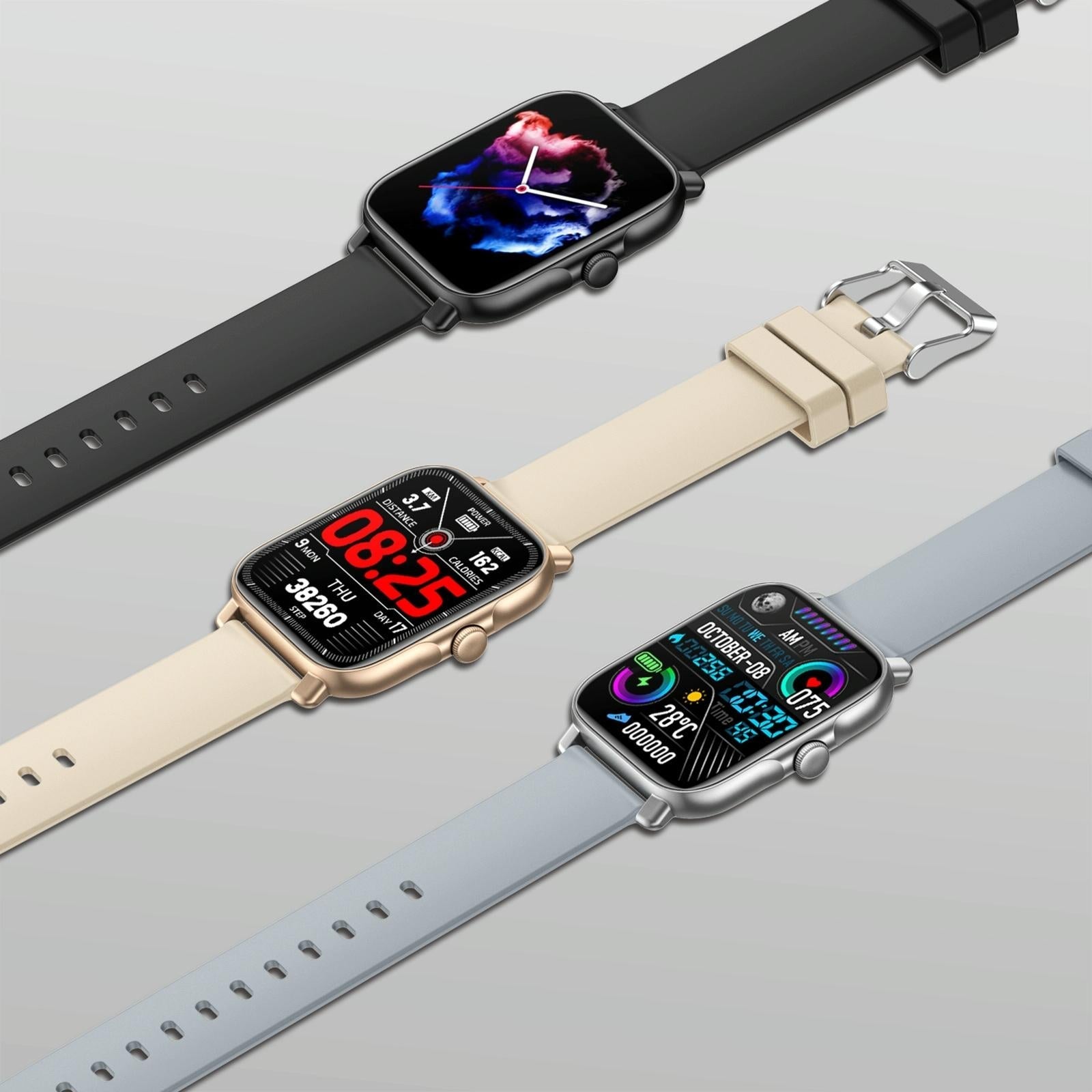 1.69 Inch Ip67 Waterproof Smart Watch With Bluetooth Call & Multiple Sports Modes - Gold 3