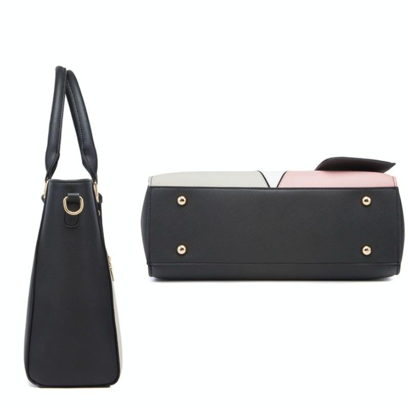 Versatile 4-in-1 Ladies Handbag with Large Capacity - Navy Blue 6
