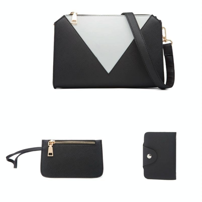 Versatile 4-in-1 Ladies Handbag with Large Capacity - Navy Blue 7