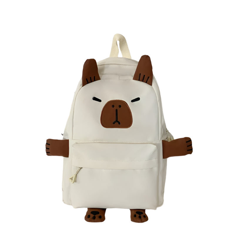 Versatile Large Capacity Backpack For Students - White