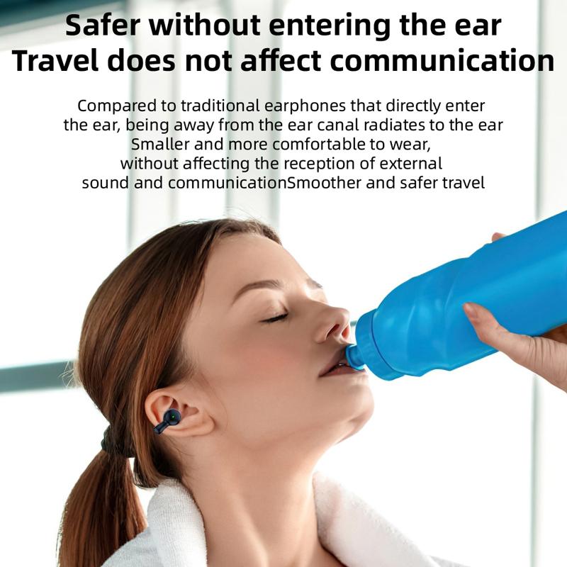 Wireless Earphones with Digital Display and Charging Case - Blue 3