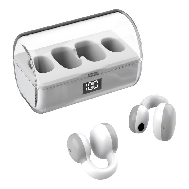 Wireless Earphones with Digital Display and Charging Case - Blue 14