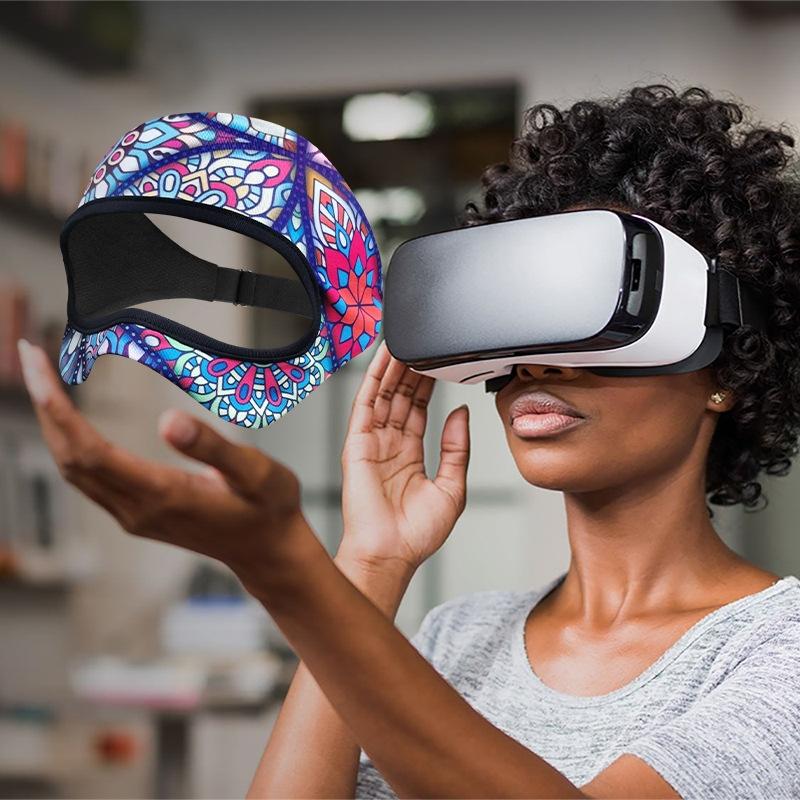 Breathable Vr Eye Mask - Sweatproof - Cashew Flowers 14