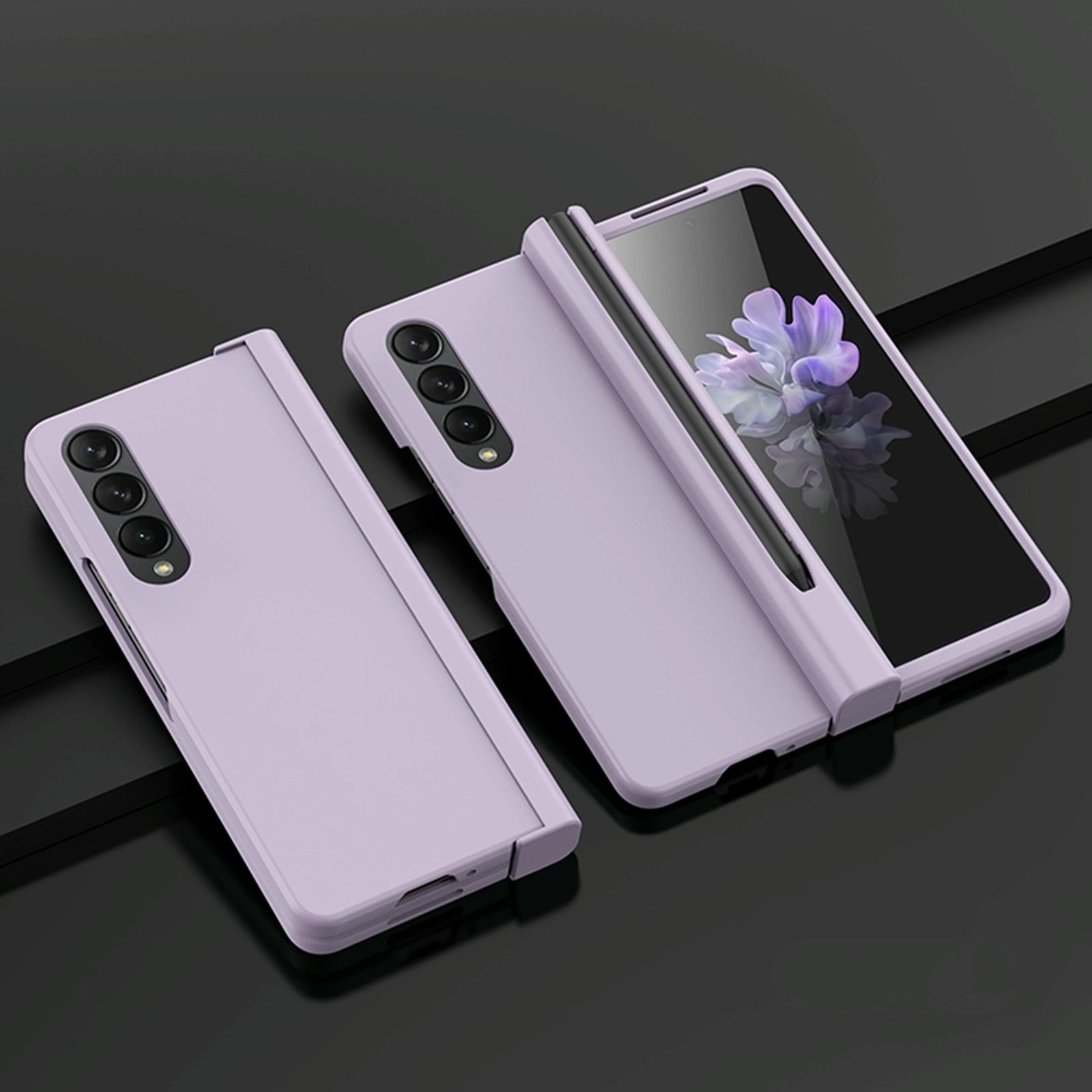 For Samsung Galaxy Z Fold4 5G Integrated Shockproof Case - Purple