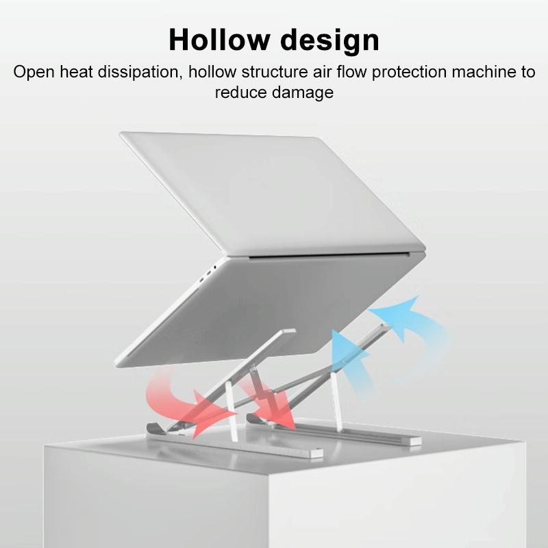 Lenovo Thinkplus Foldable Laptop Stand - Desktop Compatible - Silver 4