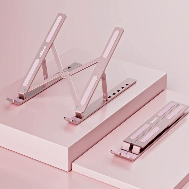 Lenovo Thinkplus Foldable Laptop Stand - Desktop Compatible - Silver 11