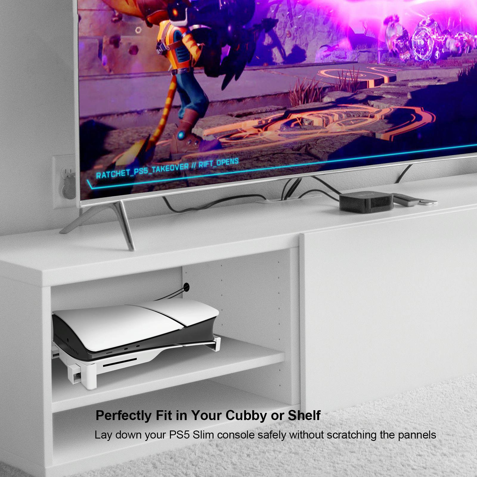 Universal Horizontal Stand For Ps5 Slim - Digital / Optical Drive Version - Transparent 7
