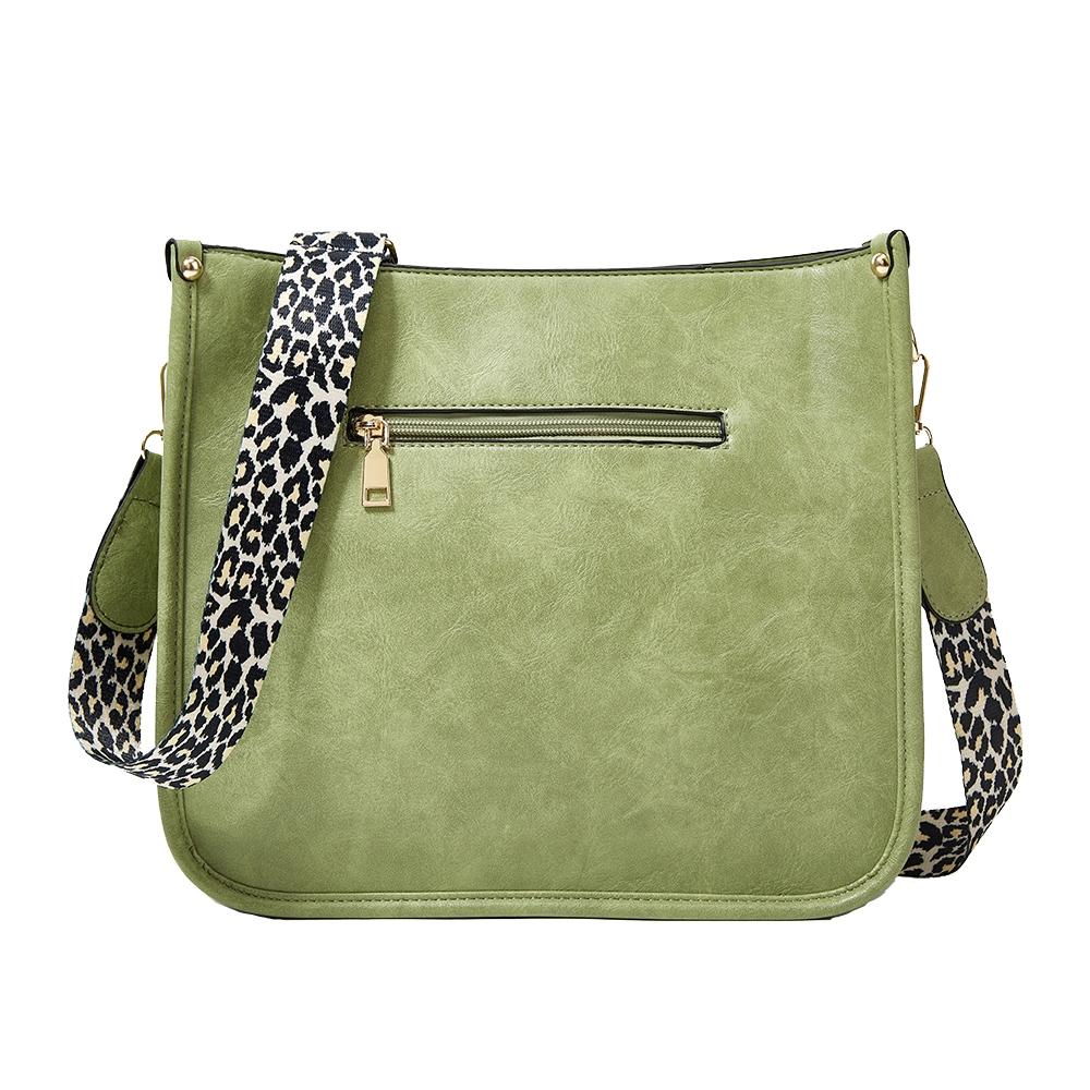Leopard Print Waterproof Crossbody Tote Bag - Beige 10