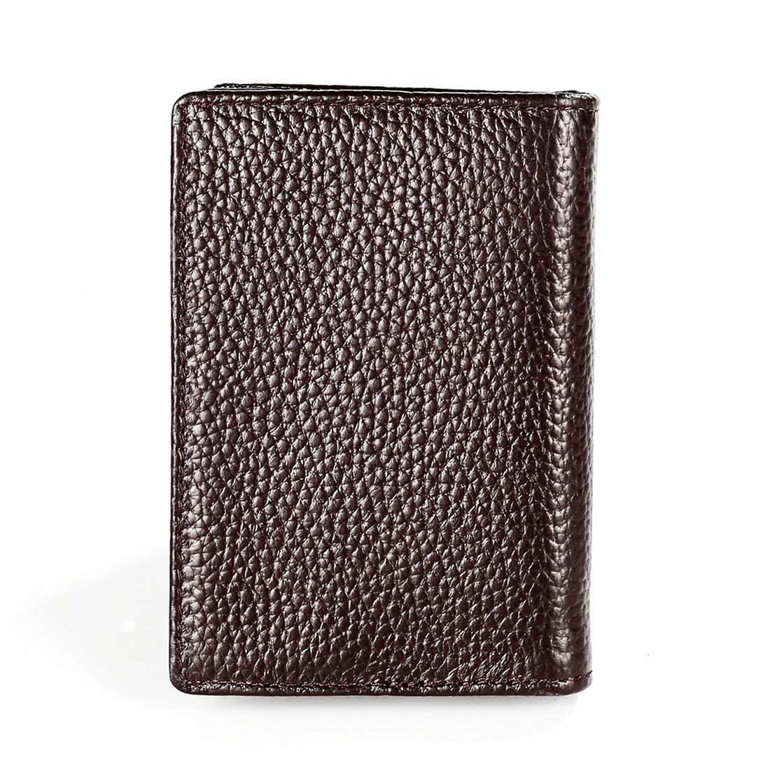 Men Leather Rfid Card Holder - Blocking Technology - Brown 4