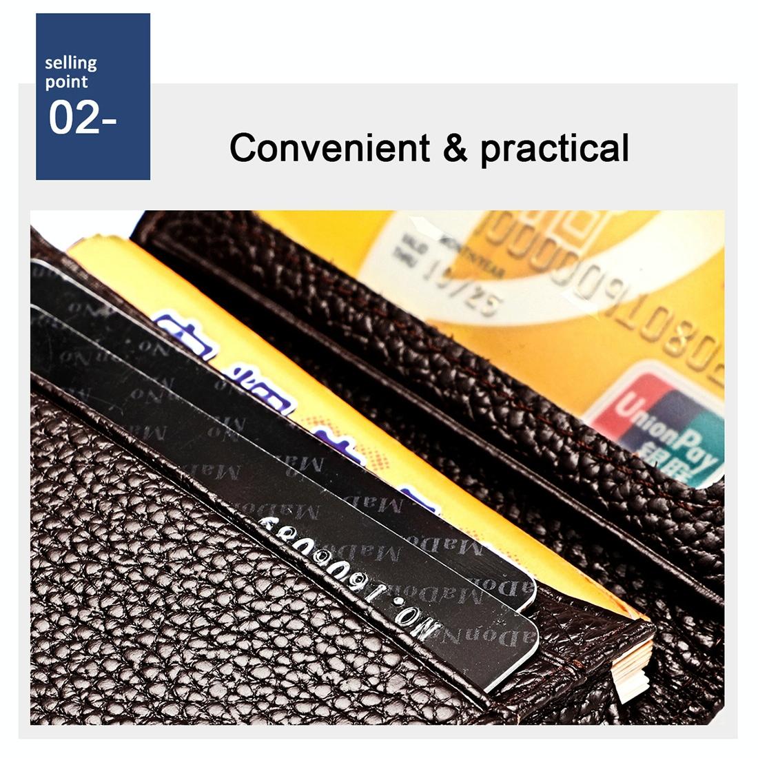Men Leather Rfid Card Holder - Blocking Technology - Brown 9