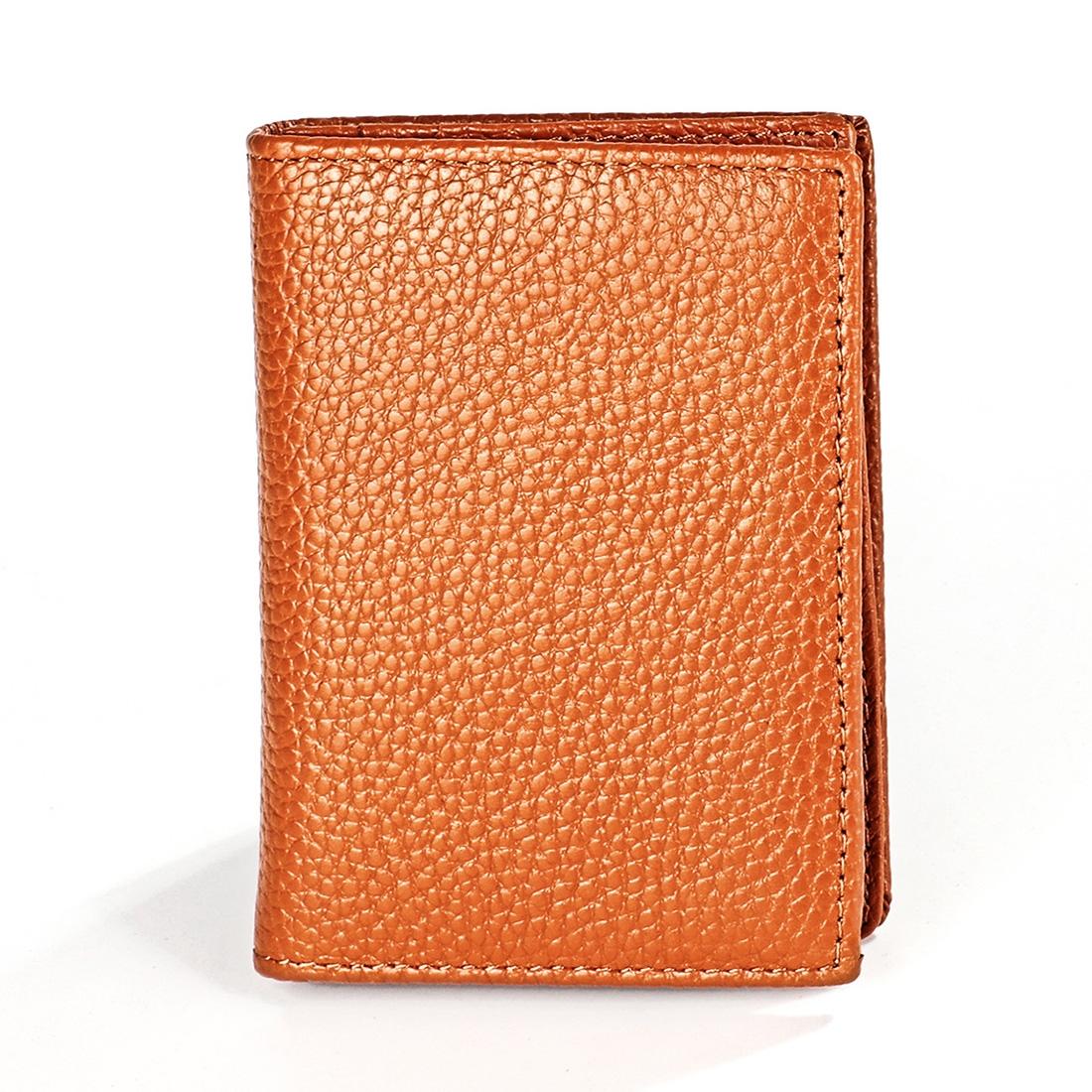 Men Leather Rfid Card Holder - Blocking Technology - Brown 12