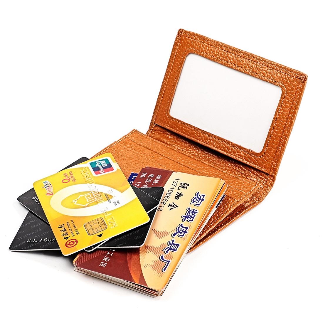 Men Leather Rfid Card Holder - Blocking Technology - Brown 14