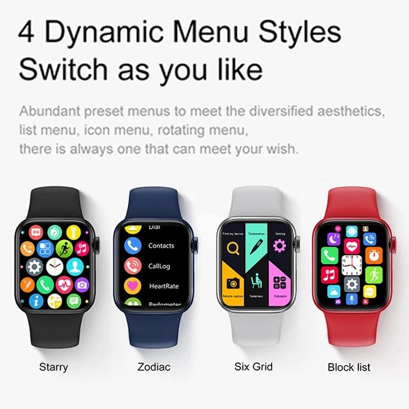 Waterproof Smart Watch With Colour Screen - 1 Inch - Blue 6