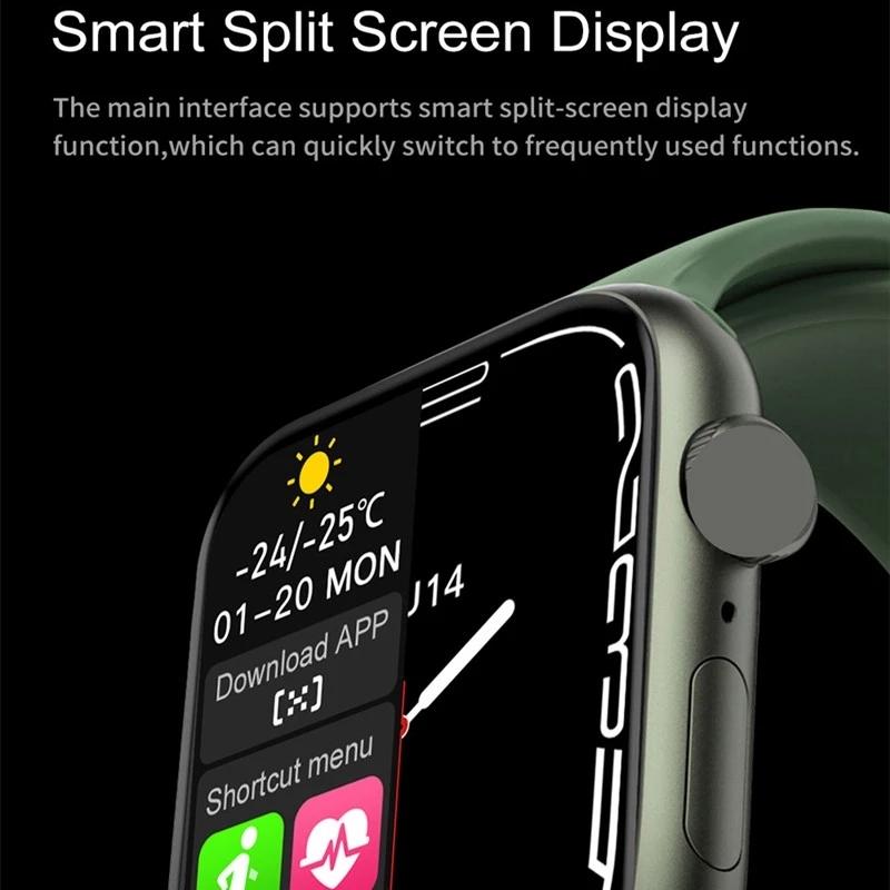 Waterproof Smart Watch With Colour Screen - 1 Inch - Blue 10