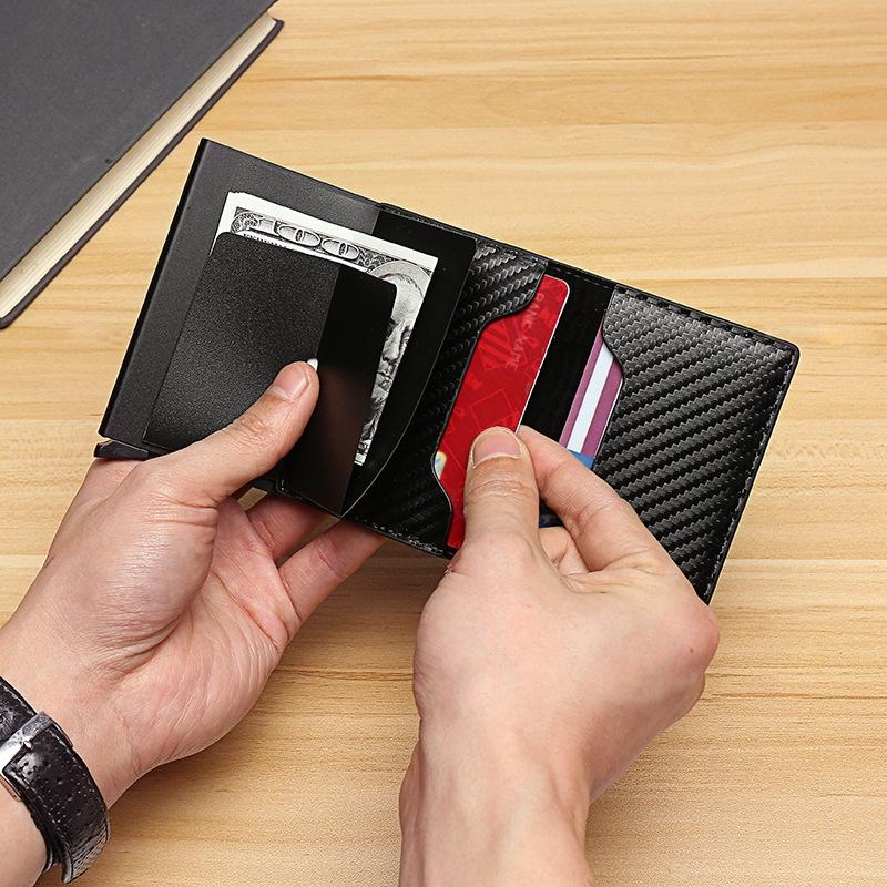 Carbon Fiber Rfid Wallet for Men - Bronzed Carbon Fiber 6