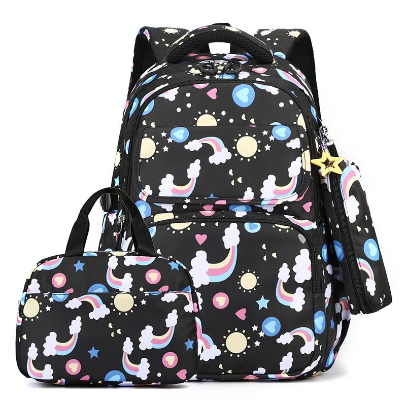 Kids Backpack Set with Lunch Bag & Pencil Case - 3 in 1 - Purple 15