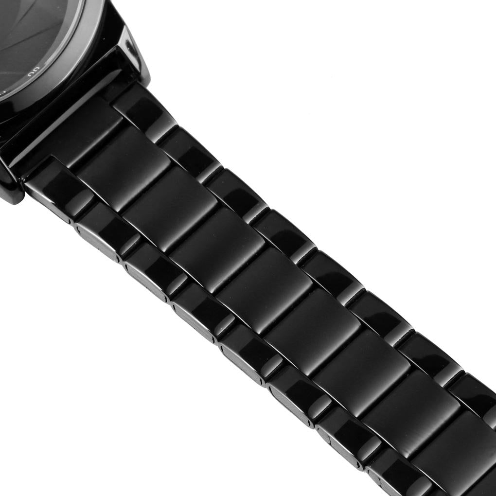 Stylish Waterproof Gold Quartz Watch for Men - Black Blue 11