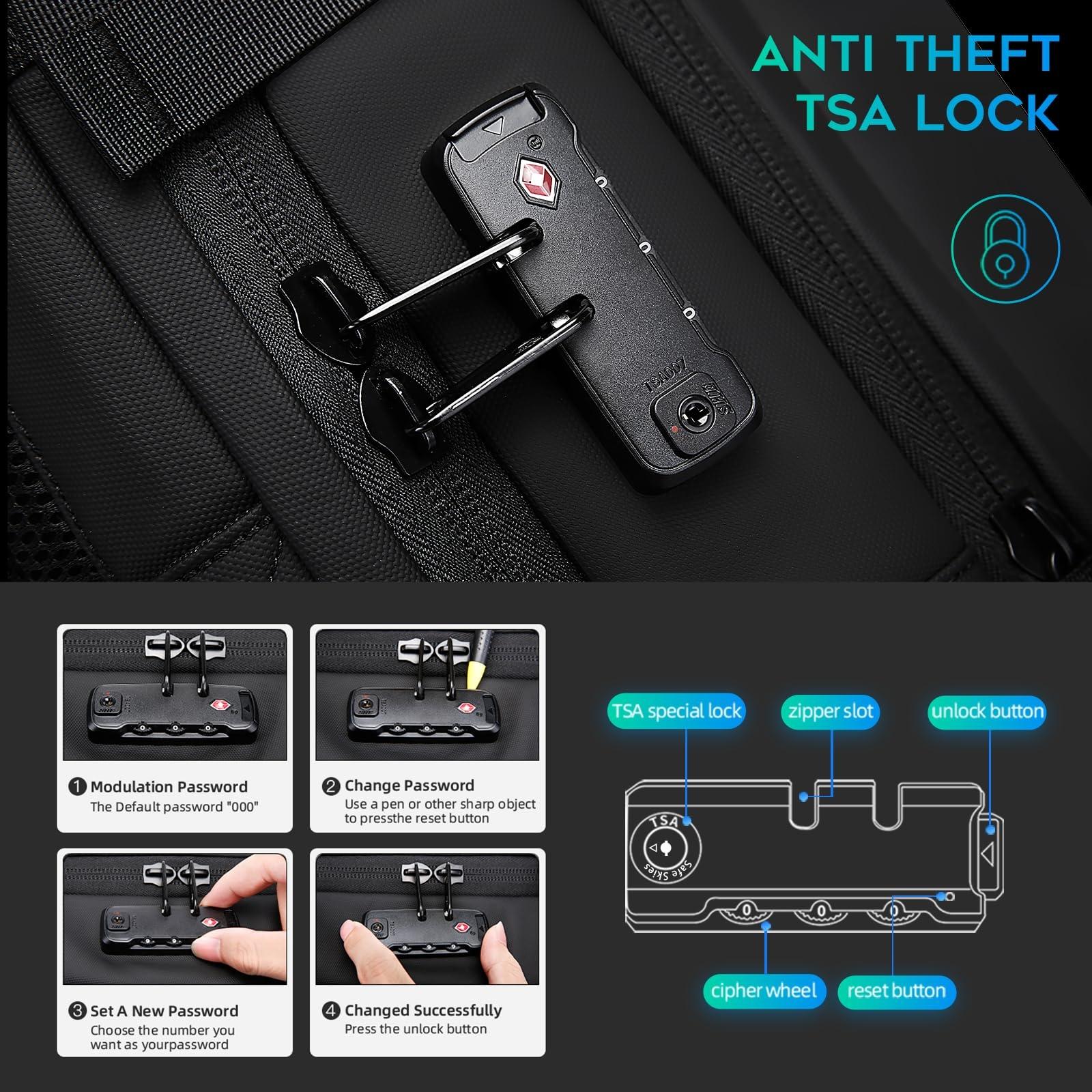 Large Capacity Men Shoulder Backpack - Gray 5