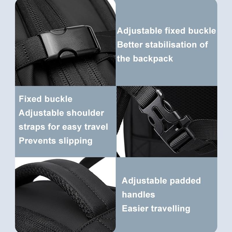 Large Capacity Men Shoulder Backpack - Gray 15