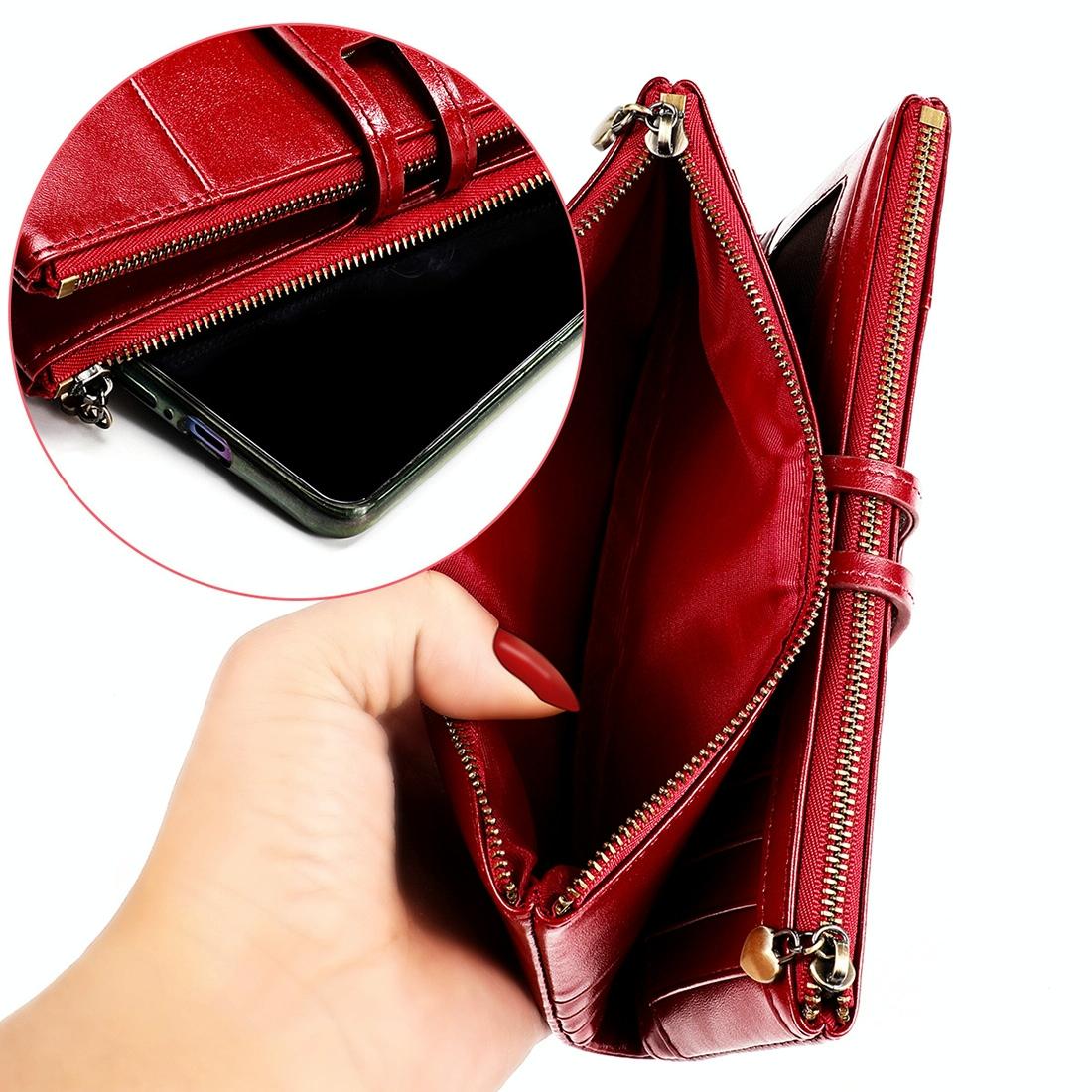 Vintage Rfid Leather Wallet with Card Slots for Women - Green 6