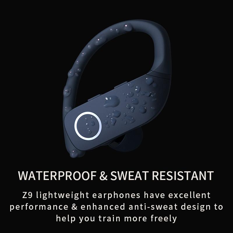 Wireless Bluetooth Sports Headset with Noise Reduction - Z9 Tws - Blue 5