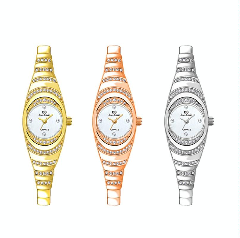 Oval Chain Watch with Diamonds for Women - Rose Gold 3