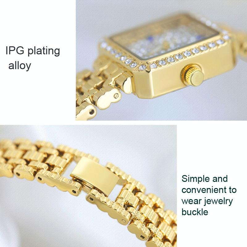 Stylish Diamond Women Alloy Watch Available - Rose Gold 5