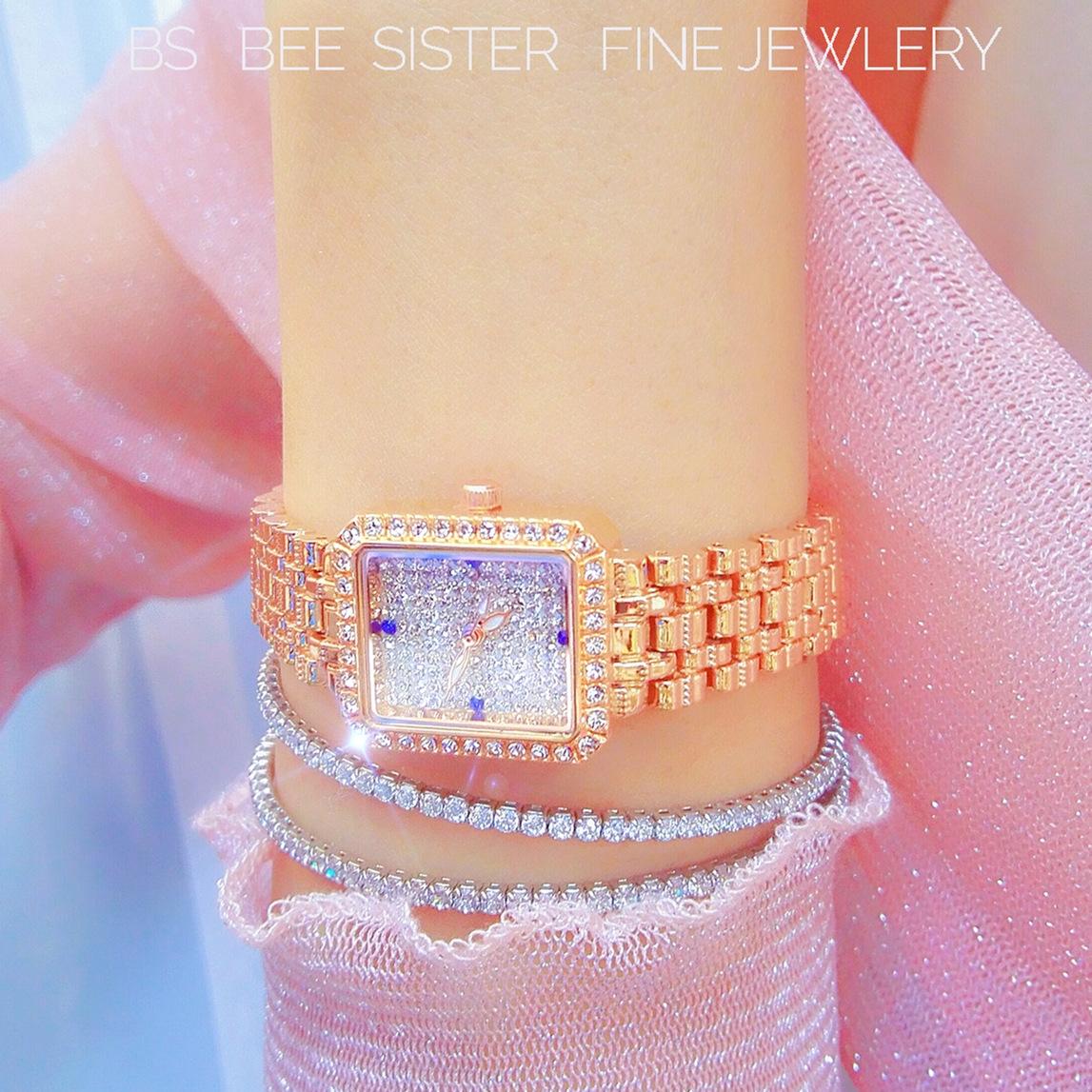 Stylish Diamond Women Alloy Watch Available - Rose Gold 7
