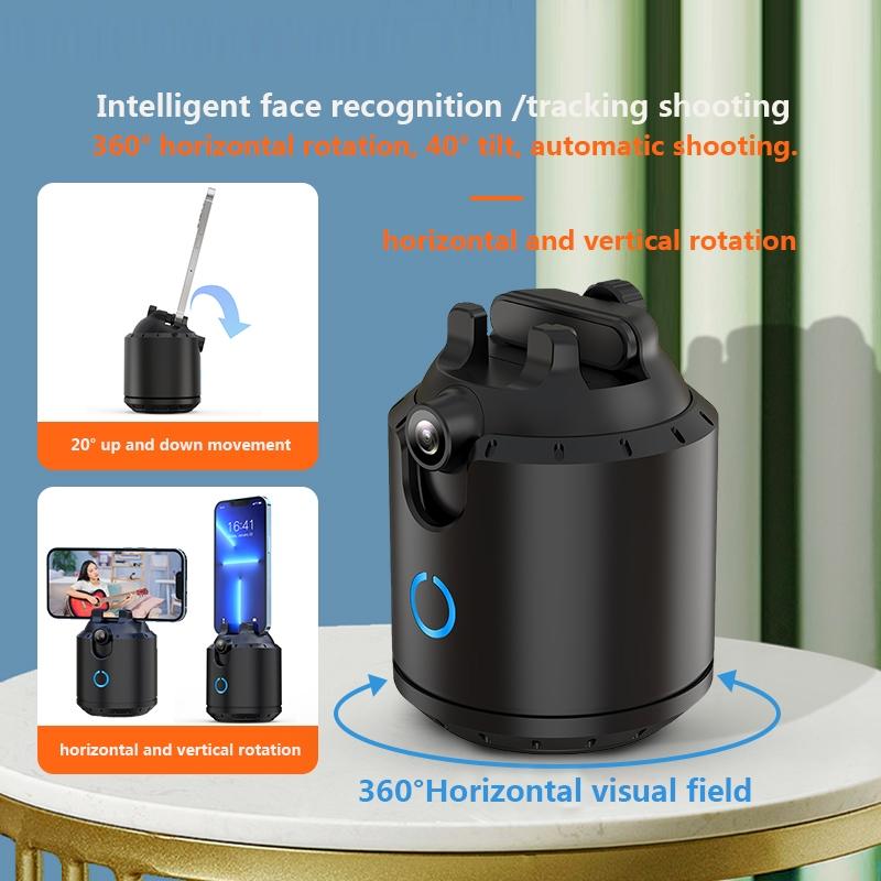 Smart Desktop Ptz with 360 Degree Rotation and Automatic Tracking - Black + White 6