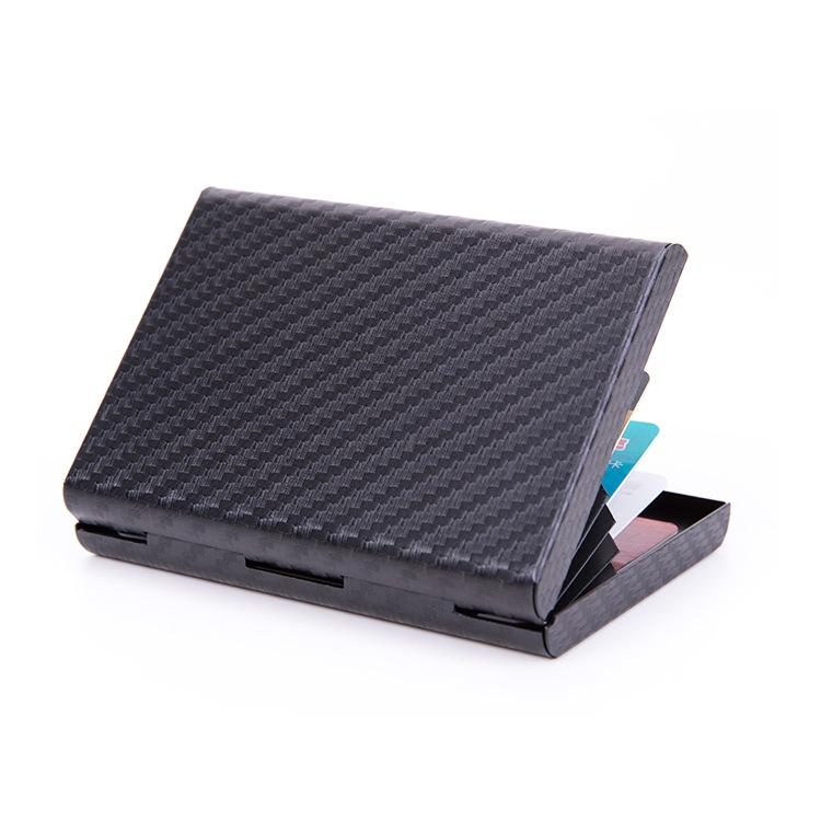 Aluminum Credit Card Holder - Secure & Compact - Carbon Red 6