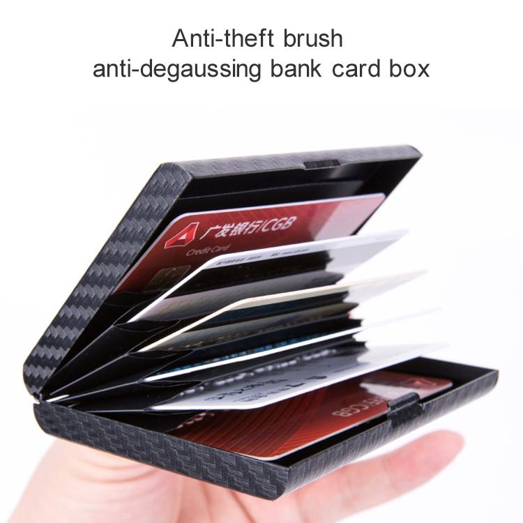 Aluminum Credit Card Holder - Secure & Compact - Carbon Red 12