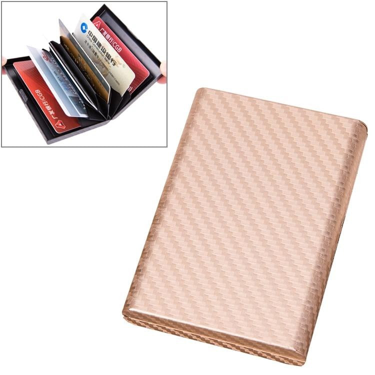 Aluminum Credit Card Holder - Secure & Compact - Carbon Red 13