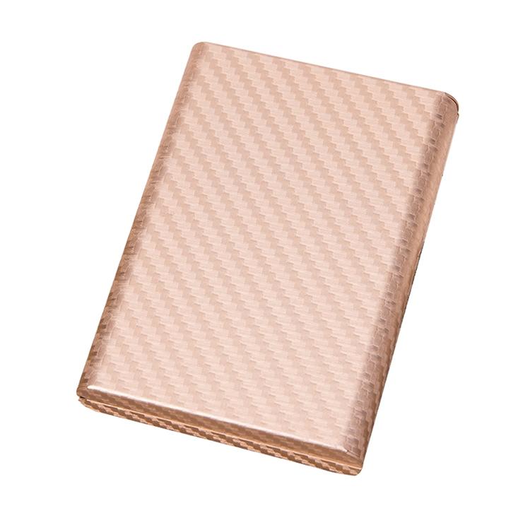 Aluminum Credit Card Holder - Secure & Compact - Carbon Red 14