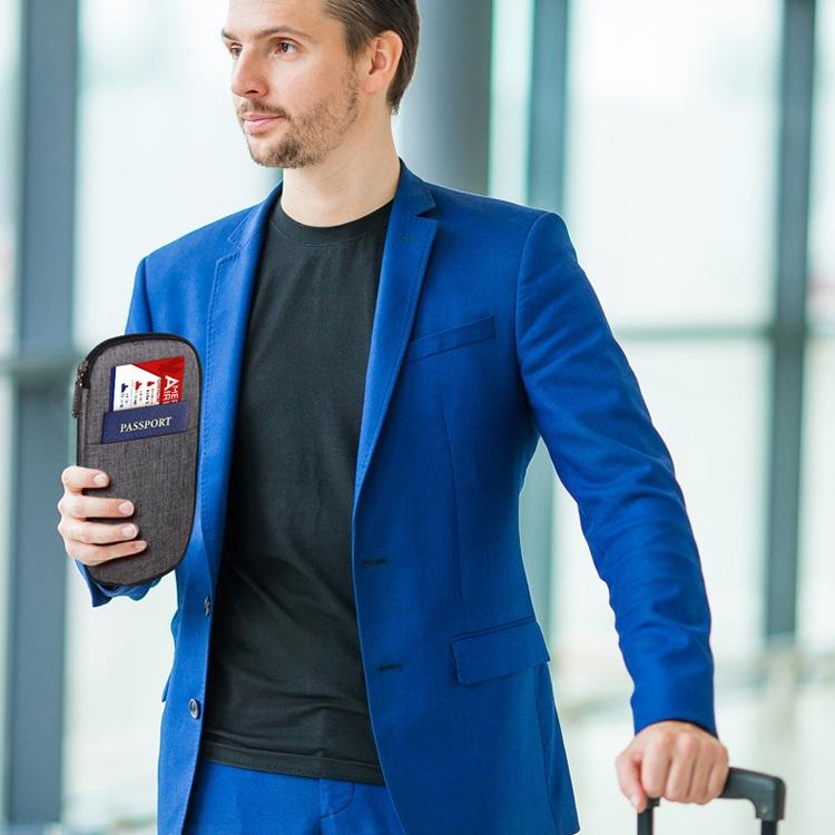 Multi Function Travel Storage Bag For Passports - Dark Blue 8