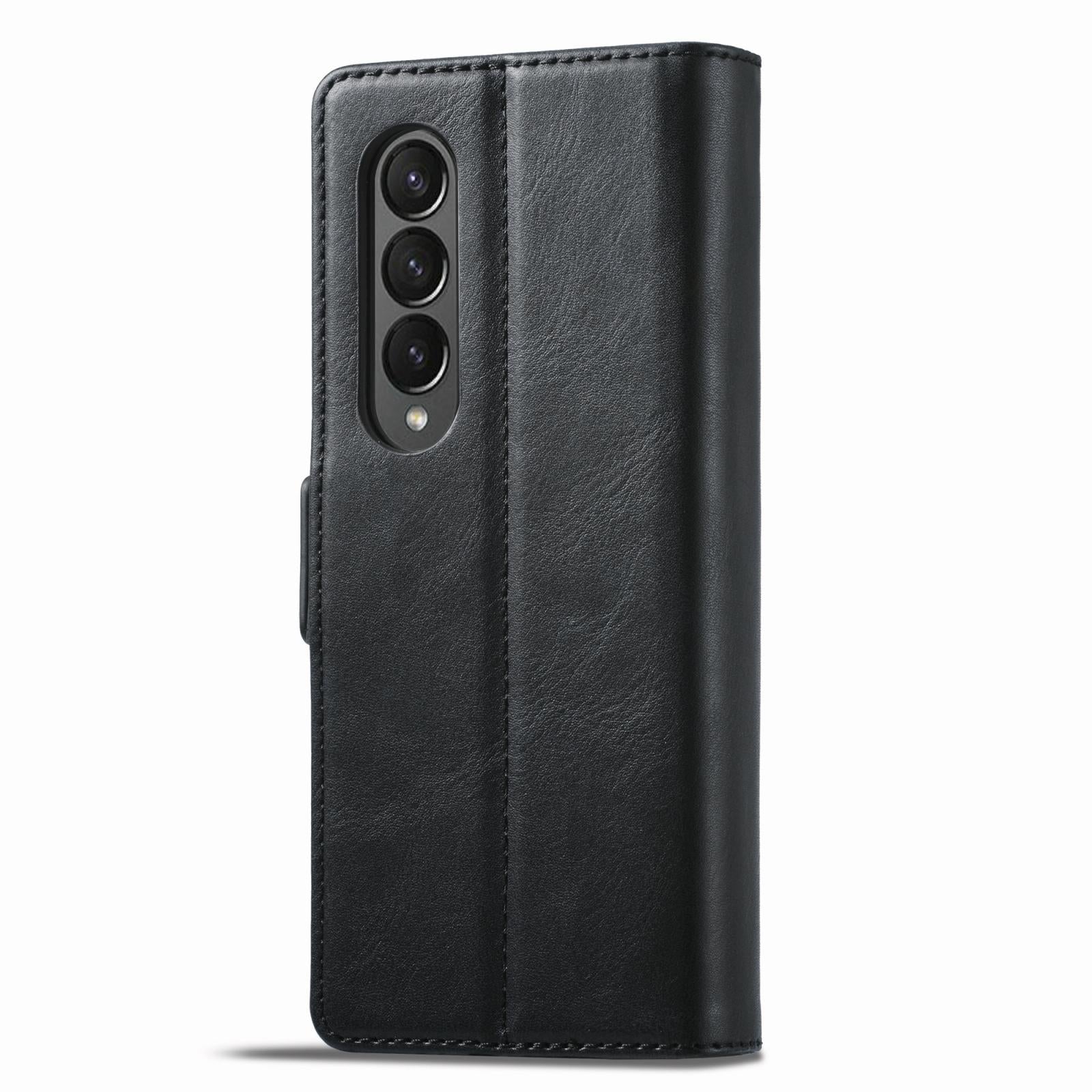 For Samsung Galaxy Z Fold4 5G Rfid Leather Phone Case - Secure & Stylish - Blue 4