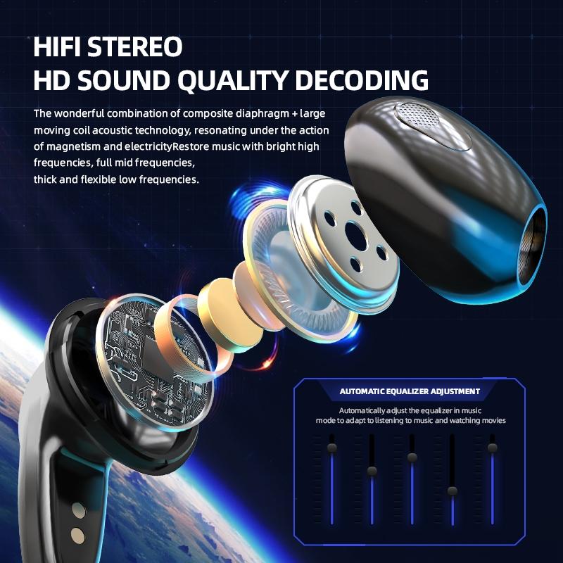 True Stereo Touch Gaming Bluetooth Earphones - G20 Tws 5.2 - White 3