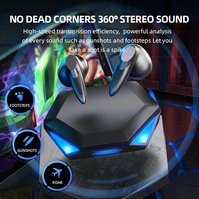 True Stereo Touch Gaming Bluetooth Earphones - G20 Tws 5.2 - White 5